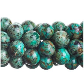 (image for) Stone Beads Round - 10mm - African Turquoise (Comp)