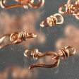 Hook and Eye Clasp - Stay-Flat Swivel - Bright Copper