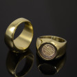 Findings - Size 9 Bezel Ring - Goldplated
