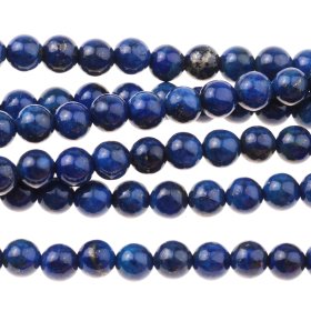(image for) Stone Beads - 4mm Round - Lapis (strand)