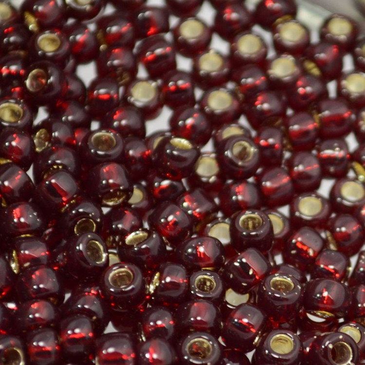 (image for) Toho Seed Beads - 6/0 - Silver Lined Garnet - Click Image to Close