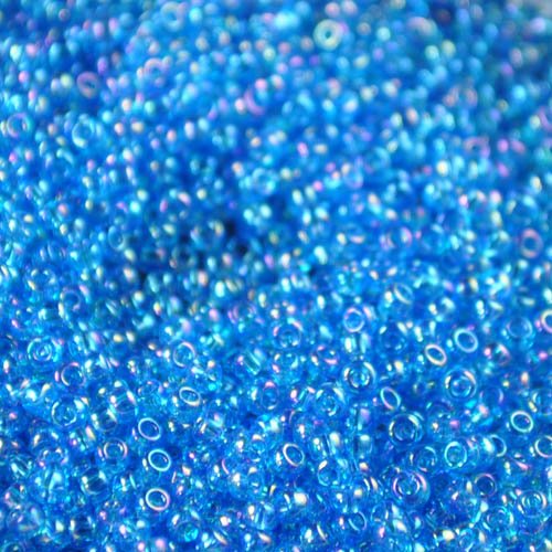 (image for) Toho Seed Beads - 11/0 - Transparent Rainbow Dark Aqua