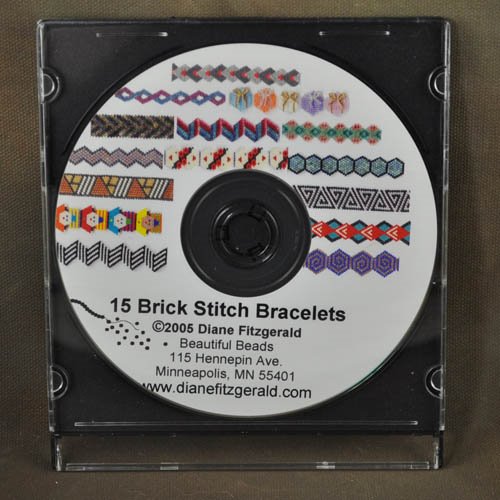 beaded bracelet patterns and instructions. Instructions on CD - 15 Brick