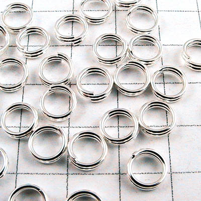 Split Rings - 5mm - Bright Silver (300)