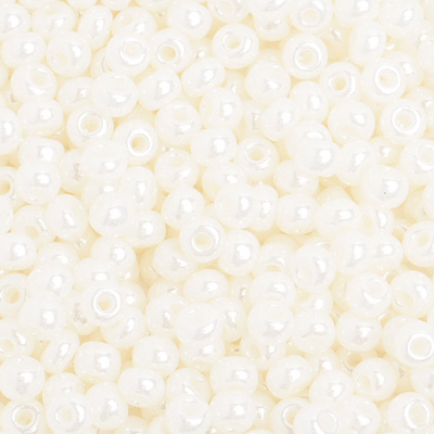 Czech Seed Beads - 6/0 - Opaque Pearl Ceylon (500g)