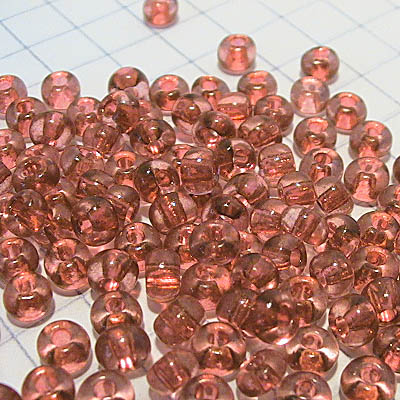 Czech Seed Beads - 6/0 - Transparent Dark Pink (500g)