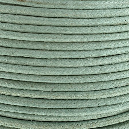 Cotton Cord - 2mm Round Waxed - Sea Green (25m)