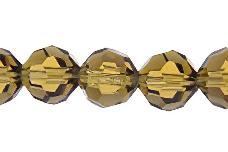 Preciosa Crystal - 8mm Faceted Round - Gold Beryl (15)