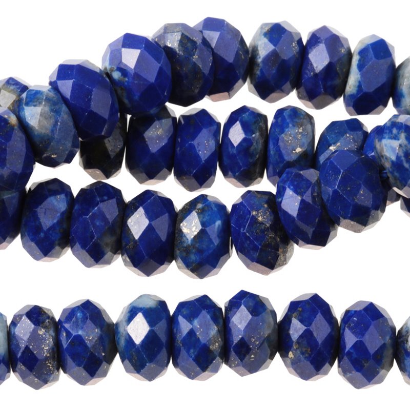 Size 10 mm Faceted Trillions AAA Grade LAPIS LAZULI Faceted Briolette Trillion beads,Side Drilled 8 Strand Super Quality for Jewellery