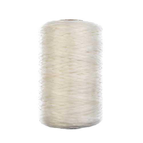 75623026-06 Artificial Sinew -  Flat - White (800ft Spool)
